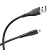 Oem Borofone Kabelis BX37 Wieldy – USB į Micro USB – 1 metras juodos spalvos