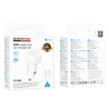 Borofone automobilinis įkroviklis BZ34A Cloud – Typ C – PD 20W su kablem Typ C į Lightning baltos spalvos