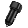 Borofone automobilinis įkroviklis BZ34B Cloud - USB + Type C - QC 3.0 PD 38W juodos spalvos