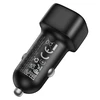Borofone automobilinis įkroviklis BZ34B Cloud - USB + Type C - QC 3.0 PD 38W juodos spalvos