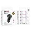 Borofone automobilinis įkroviklis BZ34B Cloud - USB + Type C - QC 3.0 PD 38W juodos spalvos