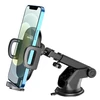 Borofone automobilinis laikiklis BH53 Windy with windshield mount juodos spalvos