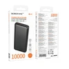 Borofone Power Bank 10000mAh BJ80 Clever – 2xUSB + Type C – QC 3.0 22,5W PD 20W juodos spalvos