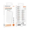 Borofone Power Bank 10000mAh BJ80 Clever – 2xUSB + Type C – QC 3.0 22,5W PD 20W baltos spalvos