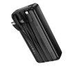 Borofone Power Bank 20000mAh BJ79A Clever – USB – with Type C and Lightning cables juodos spalvos
