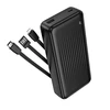 Borofone Power Bank 20000mAh BJ79A Clever – USB – with Type C and Lightning cables juodos spalvos