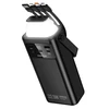 Borofone Power Bank 30000mAh BJ65 High – 2xUSB + Type C – QC 3.0 22,5W + PD 20W with USB, Type C, Lightning and micro USB juodos spalvos