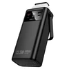 Borofone Power Bank 30000mAh BJ65 High – 2xUSB + Type C – QC 3.0 22,5W + PD 20W with USB, Type C, Lightning and micro USB juodos spalvos