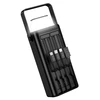 Borofone Power Bank 30000mAh BJ65 High – 2xUSB + Type C – QC 3.0 22,5W + PD 20W with USB, Type C, Lightning and micro USB juodos spalvos