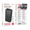 Borofone Power Bank 30000mAh BJ80B Clever – 2xUSB + Type C – QC 3.0 22,5W PD 20W juodos spalvos