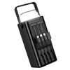 Borofone Power Bank 50000mAh BJ65A High – 2xUSB + Type C – QC 3.0 22,5W + PD 20W with USB, Type C, Lightning and micro USB juodos spalvos
