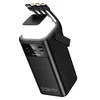 Borofone Power Bank 50000mAh BJ65A High – 2xUSB + Type C – QC 3.0 22,5W + PD 20W with USB, Type C, Lightning and micro USB juodos spalvos