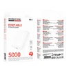 Borofone Power Bank 5000mAh BJ81 Stability – USB – baltos spalvos