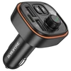 Borofone Transmiter FM BC59 Heroic MP3, Bluetooth – 2xUSB + Typ C – juodos spalvos