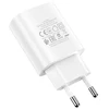 Dėklas Oem Borofone Laidinis įkroviklis BN1 Innovative – USB – 2,1A su USB į Type C baltos spalvos