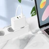 Borofone Laidinis įkroviklis BN11 Imperial – USB + 2xType C – QC 3.0 PD 100W baltos spalvos