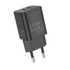 Borofone Laidinis įkroviklis BN14 Royal GaN – USB + Type C – QC 3.0 PD 30W juodos spalvos
