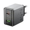 Oem Borofone Laidinis įkroviklis BN20 Lena – USB + Type C – PD 35W pilkos spalvos