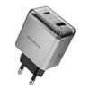 Oem Borofone Laidinis įkroviklis BN20 Lena – USB + Type C – PD 35W pilkos spalvos