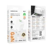 Borofone laidinis įkroviklis BN27 Fuente – USB + Type C – QC 3.0 PD 20W su Type C į Type C kabeliu baltos spalvos