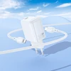 Borofone kelioninis įkroviklis BN28 Fuente – Type C – PD 30W with Type C to Lightning cable baltos spalvos