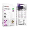 Borofone kelioninis įkroviklis BN31 Cargador GaN – 2xType C – QC 3.0 PD 45W with Type C to Type C cable baltos spalvos