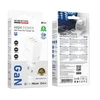 Borofone Wall charger BN32 Cargador GaN – USB + 2xType C – QC 3.0 PD 65W with Type C to Type C baltas