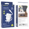 Įkroviklis Borofone BN5 18W USB-A + USB-A to MicroUSB cable 1.0m baltas