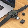 Borofone Belaidis įkroviklis BQ31 Portable 2,5W skirtas iWatch 1-9, SE/SE2, Samsung Ultra/Ultra2 juodos spalvos