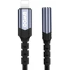 Oem BWOO Adapteris AUX 3,5 mm - žaibo juodas BZ48
