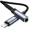 Oem BWOO Adapteris AUX 3,5 mm - žaibo juodas BZ48