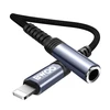 Oem BWOO garso adapterio kabelis BZ48 aux 3,5 mm į žaibolaidį juodas