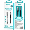 Oem BWOO audio adapter cable BZ47 aux 3,5 mm to USB-C juodas