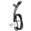 OEM kabelis C tipo į C tipo PD QC 3A 60W C296 (ilgas jungtis 8 mm) 1 m juodas