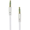 Oem Cable AUX Jack 3,5 mm (male) to Jack 3,5 mm (male) BOX 1 m baltas