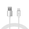 Oem Topt Kabelis Magnetic Type 1 – USB į Micro USB – su detachable plug 1 metras Sidabrinis (blister pack)
