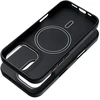 OEM dėklas, skirtas iPhone 15, Carbon Elite Mag Cover, suderinamas su MagSafe juodas