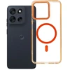 Oem Originalus „Motorola G56 Frame Clear Hybrid Mag Cover“ dėklas, suderinamas su „MagSafe Hermes Oranžinis“