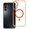 Oem Dėklas na Samsung A16 Frame Clear Hybrid Mag Cover zgodny su MagSafe oranžinė