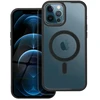 OEM dėklas, skirtas iPhone 12 PRO MAX, spalvotas „Edge Mag Cover“, suderinamas su „MagSafe“ (juodas)