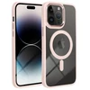 OEM dėklas, skirtas „iPhone 15 Color Edge Mag Cover“, suderinamas su „MagSafe“, rožinis