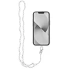 Dėklas OEM CRYSTAL DIAMOND telefono virvelė, telefono pakabukas / laido ilgis 74 cm (37 cm kilpoje) / ant kaklo - baltas