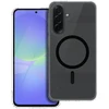 Oem Drop Glue Colorful Ring Mag dėklas suderinamas su MagSafe skirtas Samsung Galaxy A36 juodos spalvos