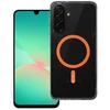 Oem Drop Glue Colorful Ring Mag dėklas suderinamas su MagSafe skirtas Samsung Galaxy A56 oranžinės spalvos