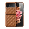 Dux Ducis Venice dėklas skirtas Samsung Galaxy Z Flip 4, rudas
