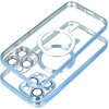 OEM dėklas, skirtas iPhone 13, Electro Mag dėklas, suderinamas su MagSafe mėlynas