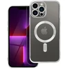 OEM dėklas, skirtas iPhone 13 PRO MAX, Electro Mag dėklas, suderinamas su MagSafe sidabrinis