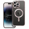 OEM dėklas, skirtas iPhone 14 PRO, Electro Mag dėklas, suderinamas su MagSafe, auksinis-rožinis