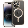 OEM dėklas, skirtas iPhone 14 PRO, Electro Mag dėklas, suderinamas su MagSafe auksiniu dangteliu
