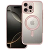 OEM dėklas, skirtas iPhone 16 PRO MAX, Electro Mag dėklas, suderinamas su MagSafe, auksinis-rožinis